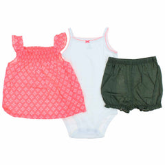 Baby Girl's 3 Piece Set-2 Shirts, 1 Pant