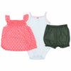 Baby Girl's 3 Piece Set-2 Shirts, 1 Pant