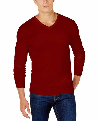 Alfani Men's Heather Long-Sleeve Split Crewneck T-Shirt