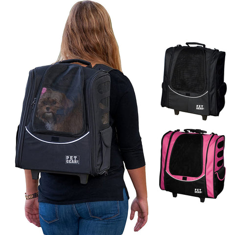 Pet Gear I-GO2 Escort Pet Backpack and Carrier with Wheels