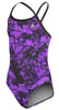 Girls Vortex Back Equinox Camo Print One Piece Swimsuit
