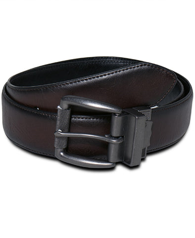 Levi's Men's Big & Tall Reversible Leather Belt (Brown/Black,32)