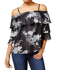 BCX Juniors Metallic Off-The-Shoulder Pullover Top