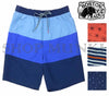 Boston Traders Men's UPF 50+ Short Volley Swim Trunks Swimsuit