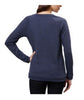 Adrienne Vittadini Women's Lace Bodice Pullover Long Sleeve Tee Shirt