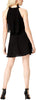 Bar III Womens Sleeveless Halter Dress (Black,Large)